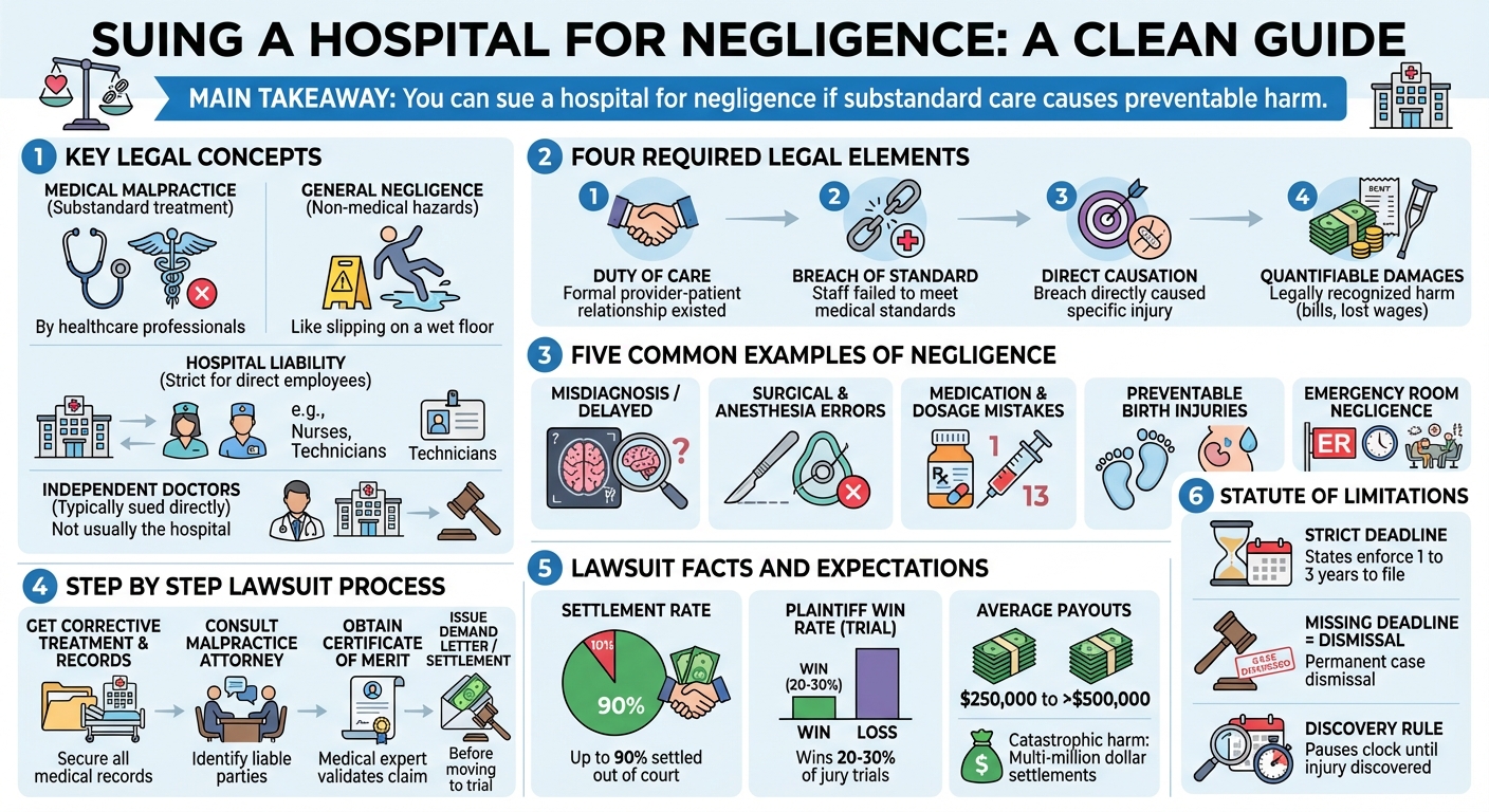 Can You Sue a Hospital for Negligence? (Guide & Payouts)