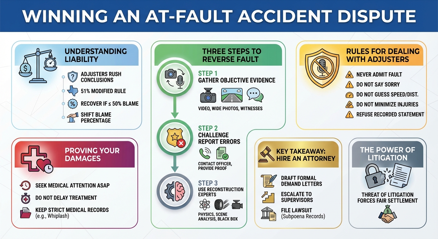 How to Win an At Fault Accident Dispute & Shift Liability