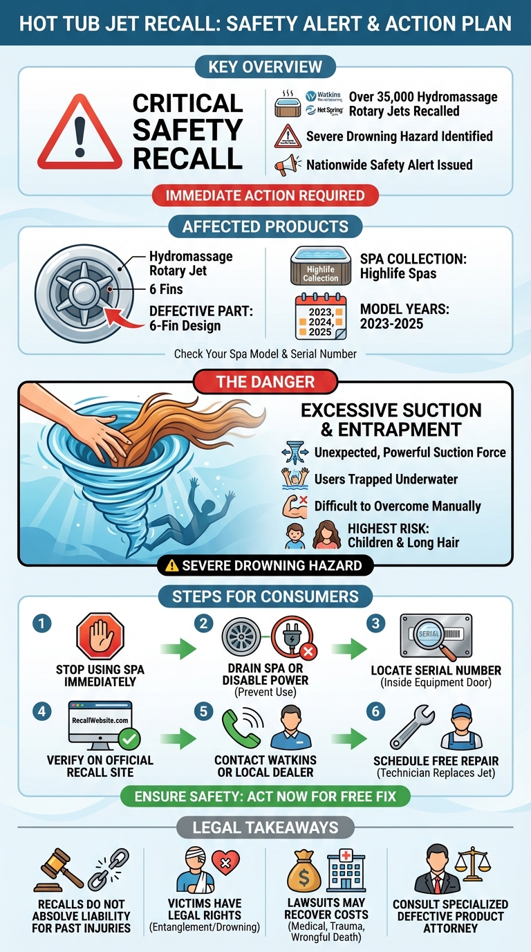 More Than , Hydromassage Rotary Jets Recalled Over Drowning Risks