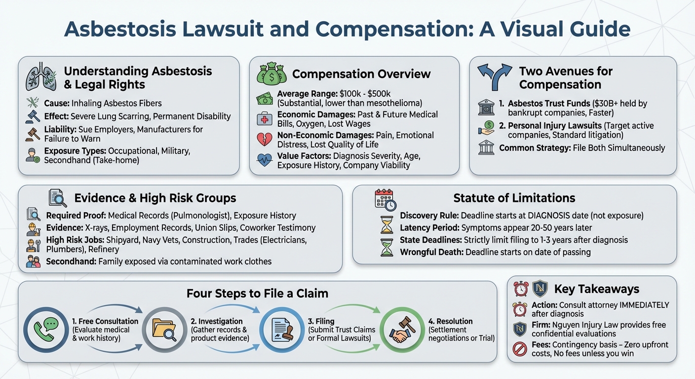 Asbestosis Lawsuit: Settlements, Claims & Compensation Guide