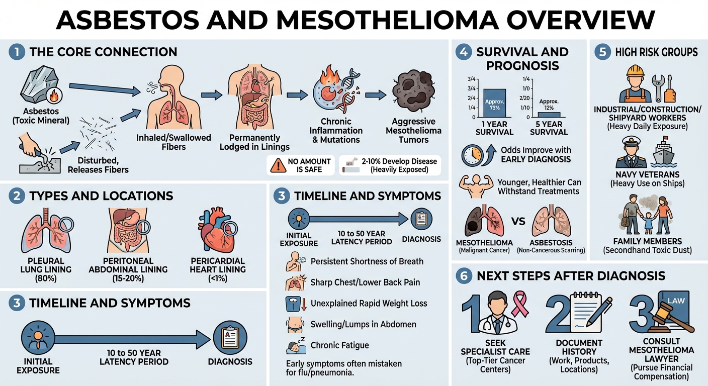 Asbestos Mesothelioma: Causes, Symptoms & Next Steps