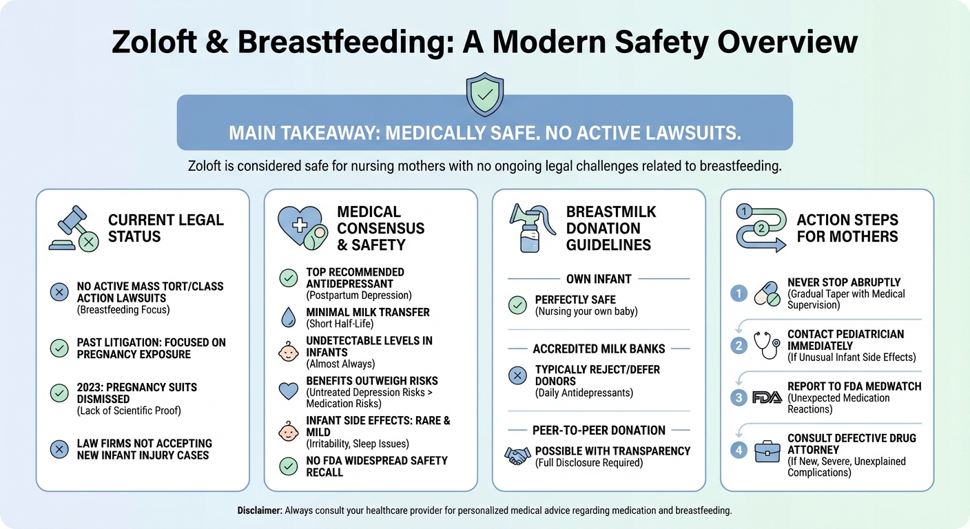 Zoloft While Breastfeeding Lawsuit: Legal & Safety Update