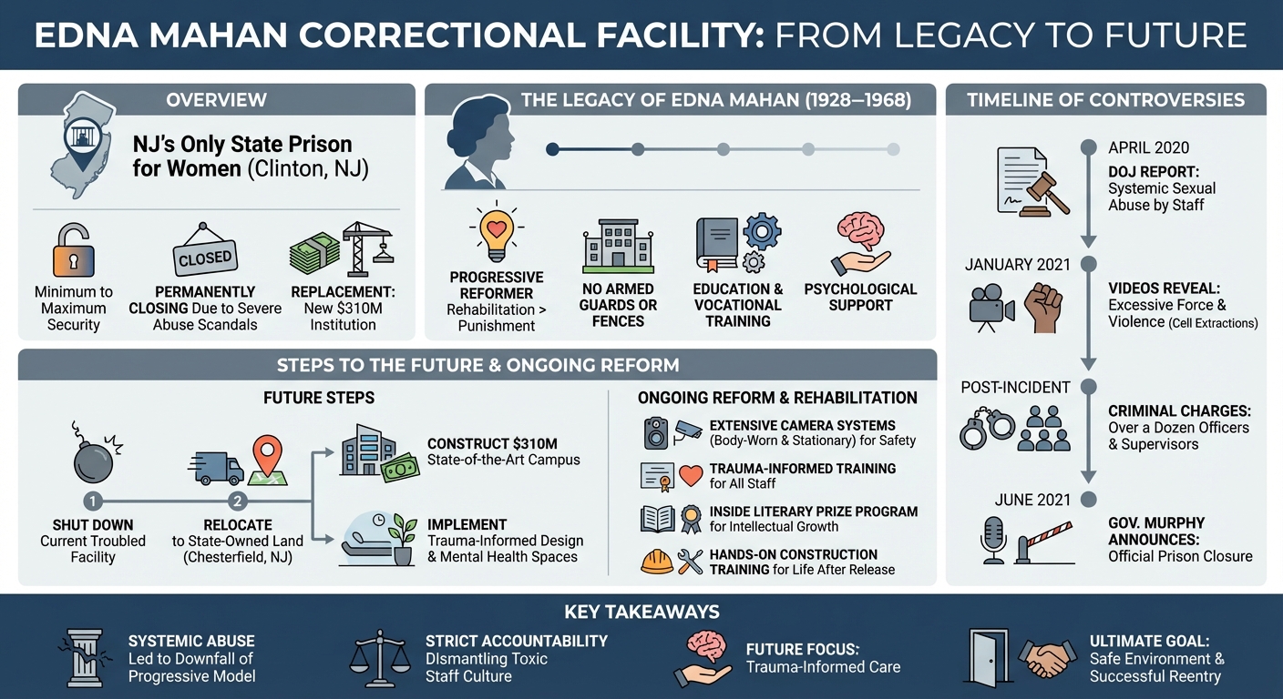 Edna Mahan Correctional Facility: History, Scandals & Closure
